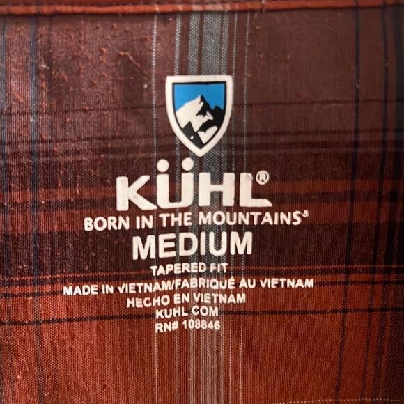 ✨Kuhl Mens Styk SS Sz Medium Fire Stone Shirt✨ - Picture 8 of 10